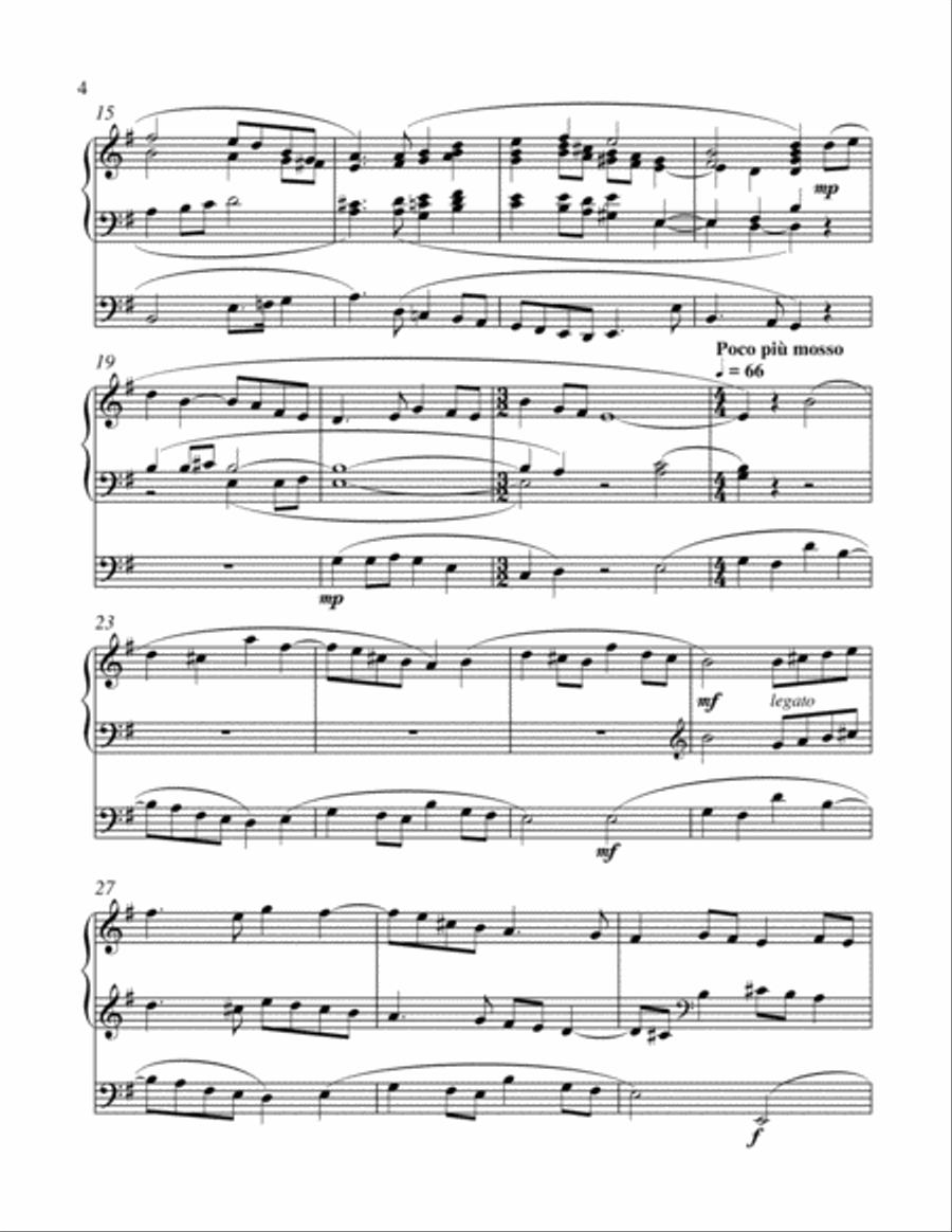 Three Contemplations on Southern Folk Hymns Organ scores gallery preview page 3