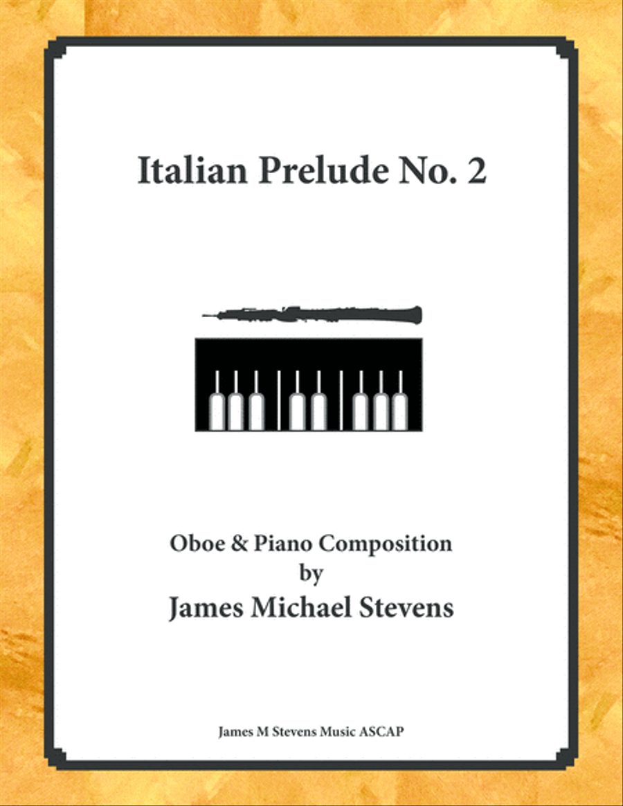 Italian Prelude No. 2 - Oboe & Piano Piano scores gallery preview page 1
