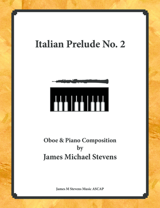 Book cover for Italian Prelude No. 2 - Oboe & Piano
