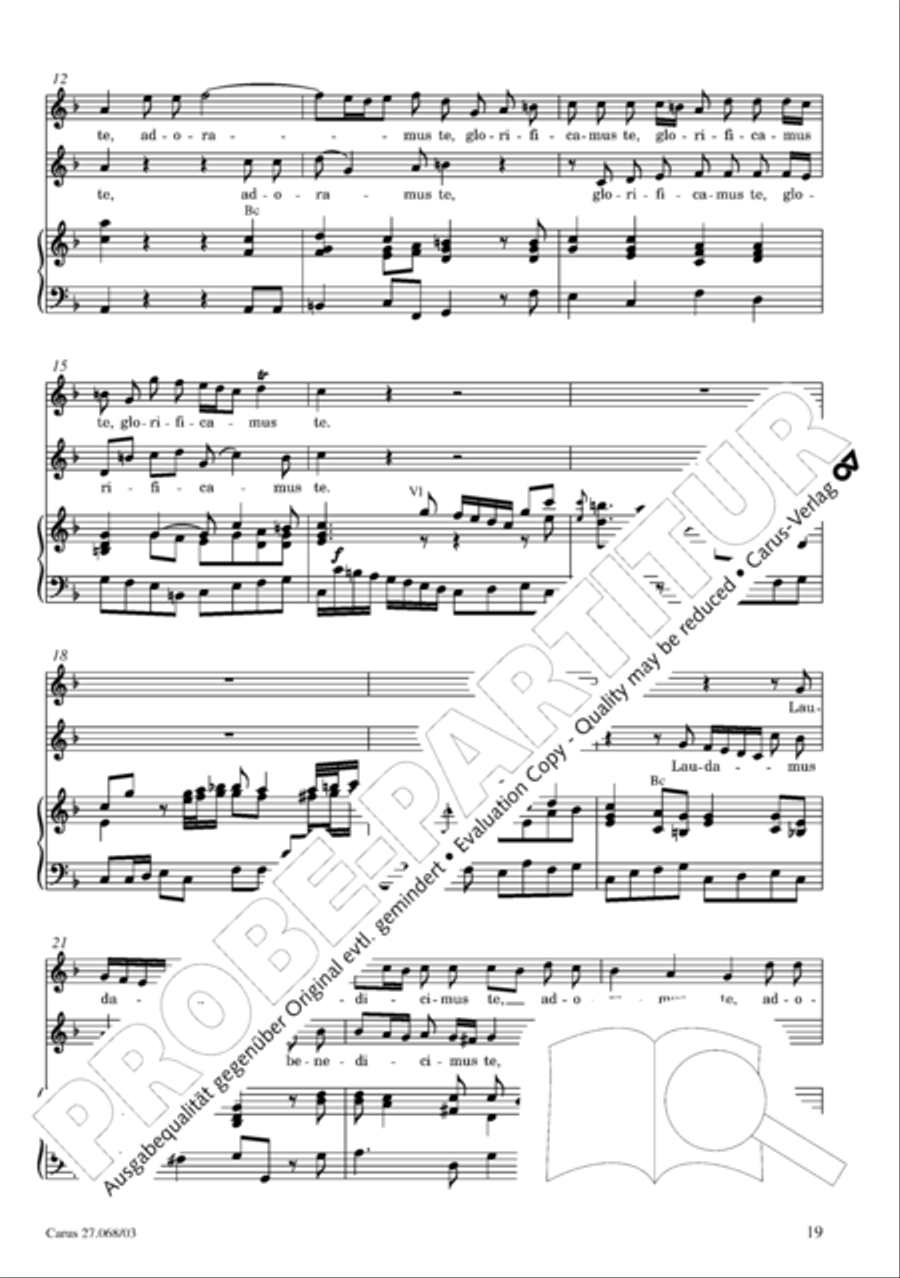 Mass in D minor (Missa in d) 4-Part scores gallery preview page 20