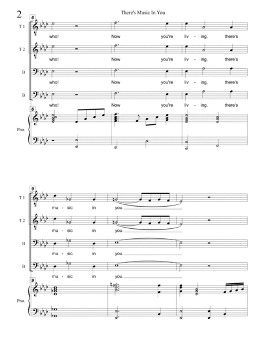 There's Music In You TTBB scores gallery preview page 2