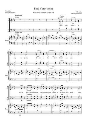 Find Your Voice, A Christmas Anthem for SATB