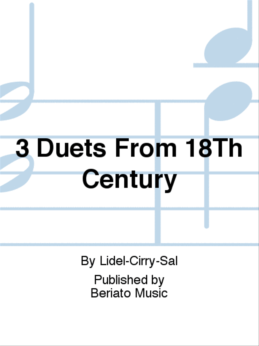 3 Duets From 18Th Century School and Community scores gallery preview page 1