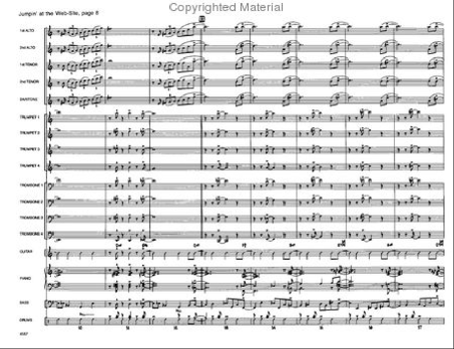 Jumpin' At the Website Jazz Ensemble scores gallery preview page 8