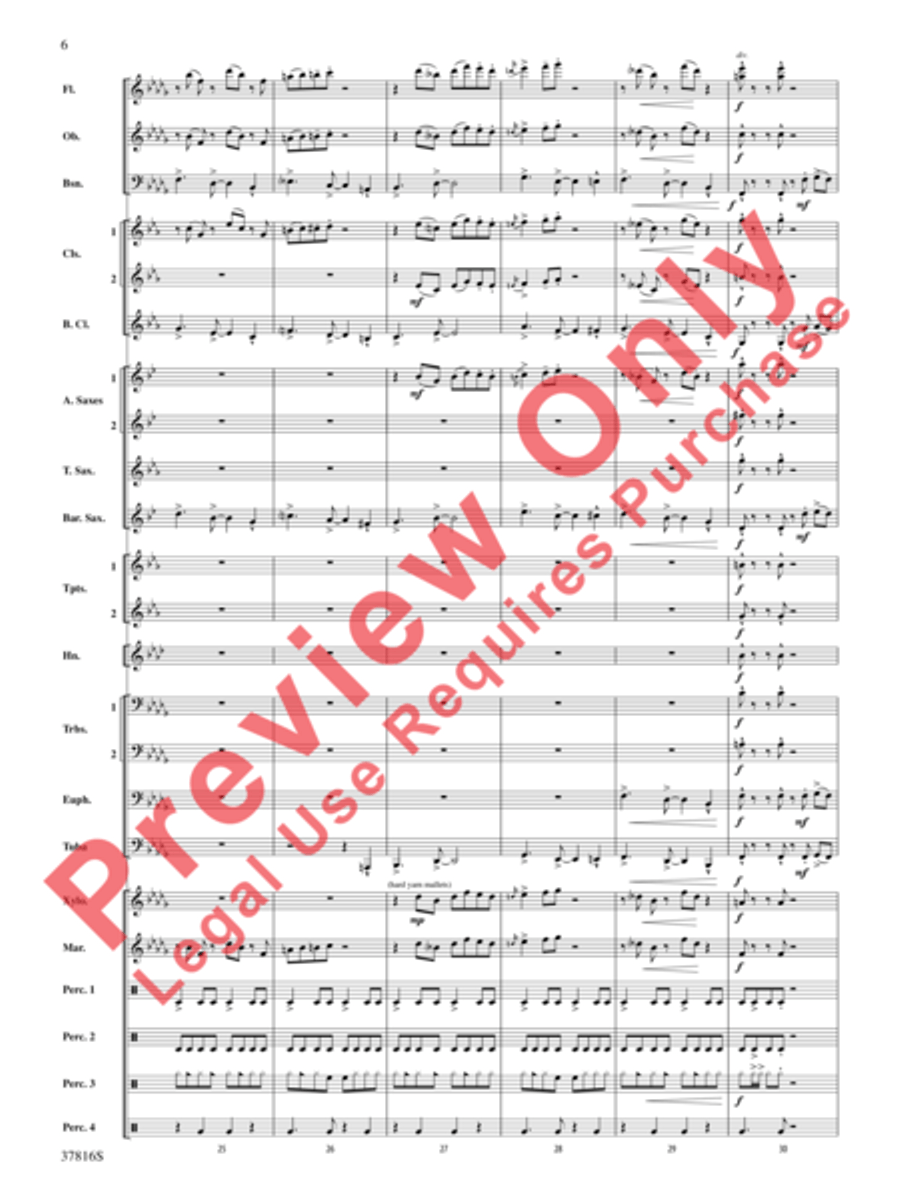 Baile Sereno Concert Band scores gallery preview page 7
