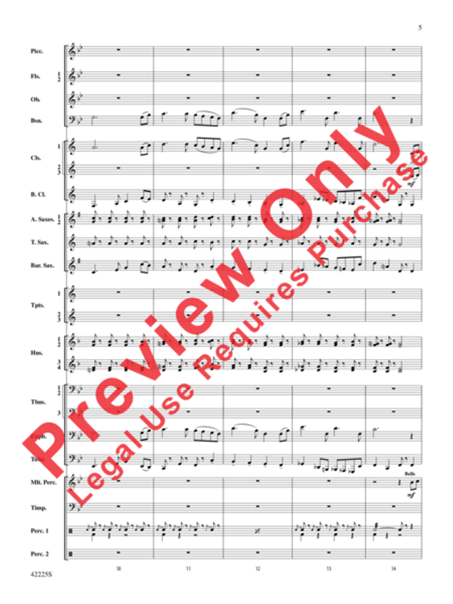 Mountain Strong Concert Band scores gallery preview page 5