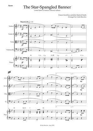 Book cover for The Star-Spangled Banner - EUA Hymn (Strings Quartet) Piano and chords