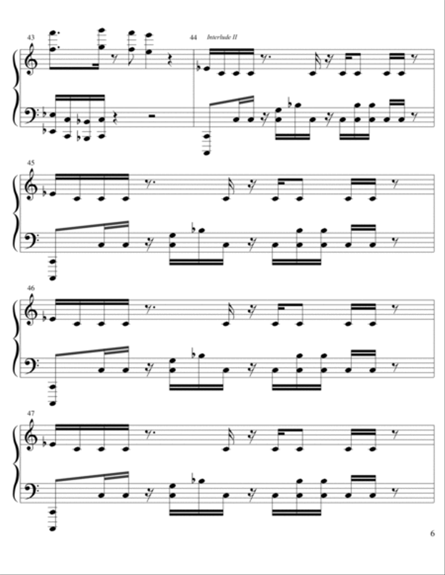 The Other Side Piano Solo scores gallery preview page 6