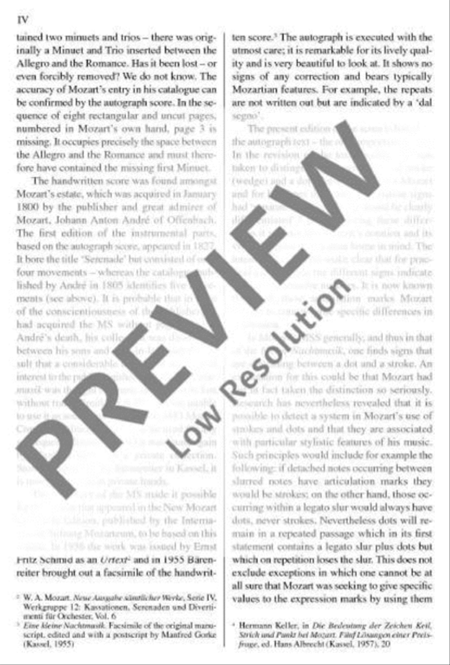 Eine kleine Nachtmusik Cello scores gallery preview page 5