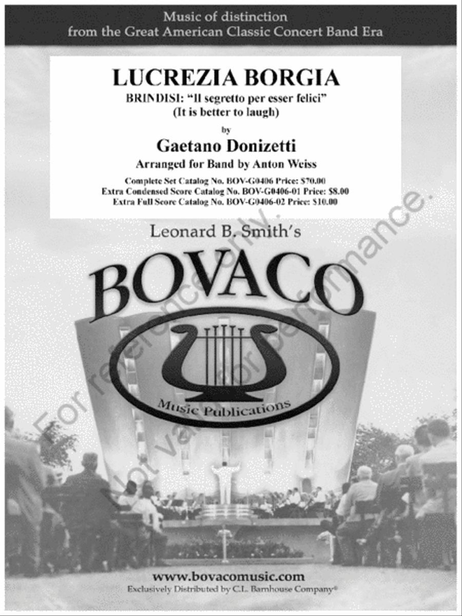 Il Segreto Per Esser Felici Concert Band scores gallery preview page 2
