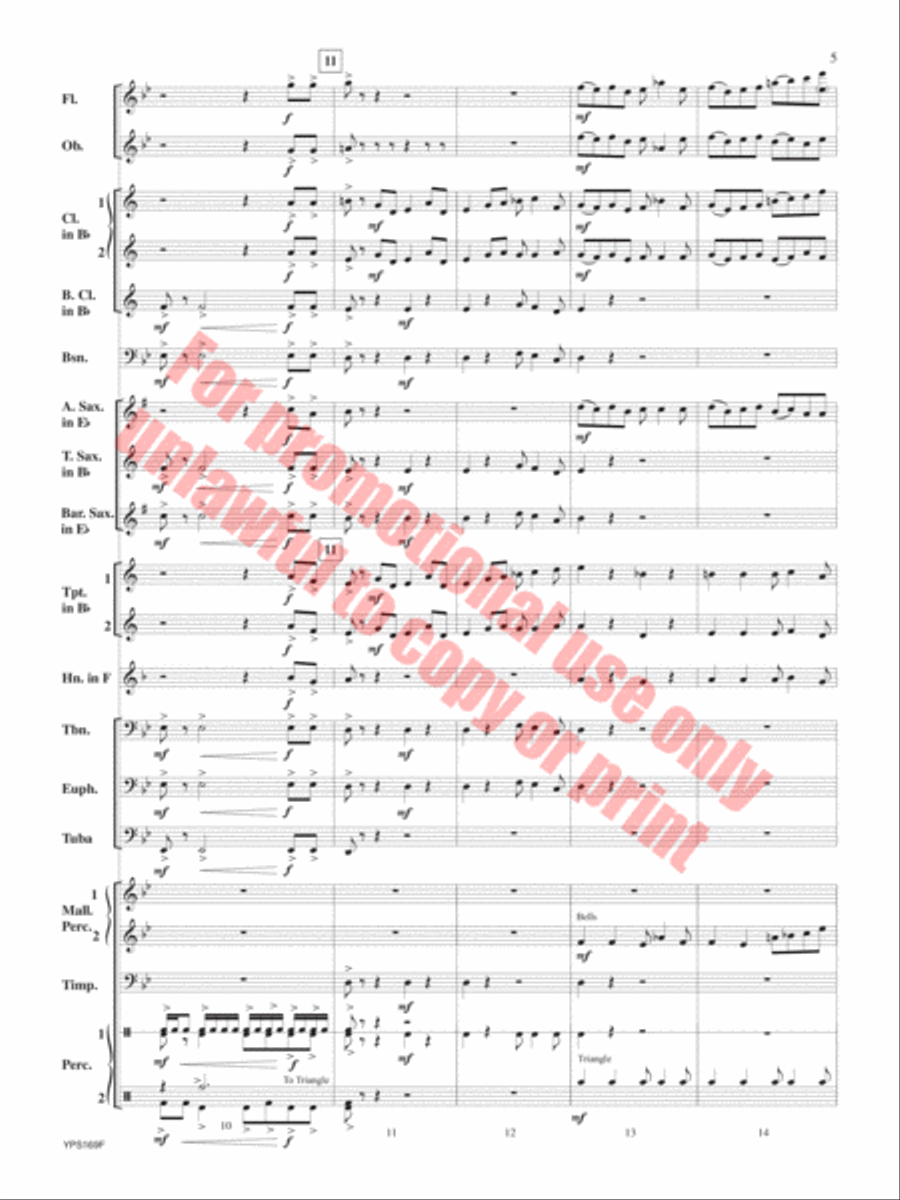 Fracas Concert Band scores gallery preview page 6