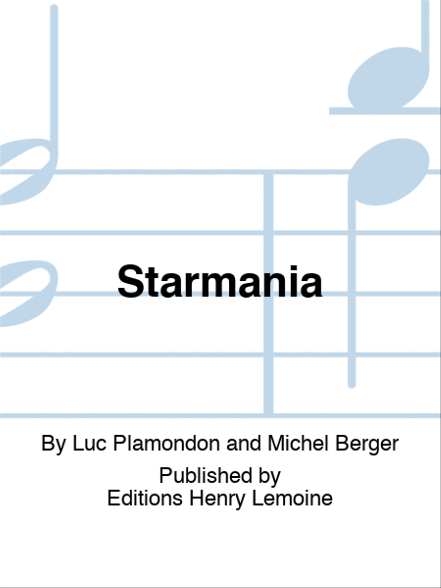 Starmania Piano, Vocal, Guitar scores gallery preview page 1