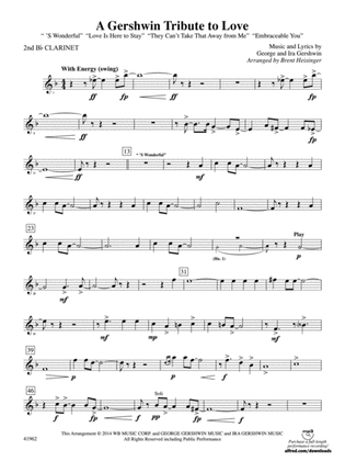 A Gershwin Tribute to Love: 2nd B-flat Clarinet