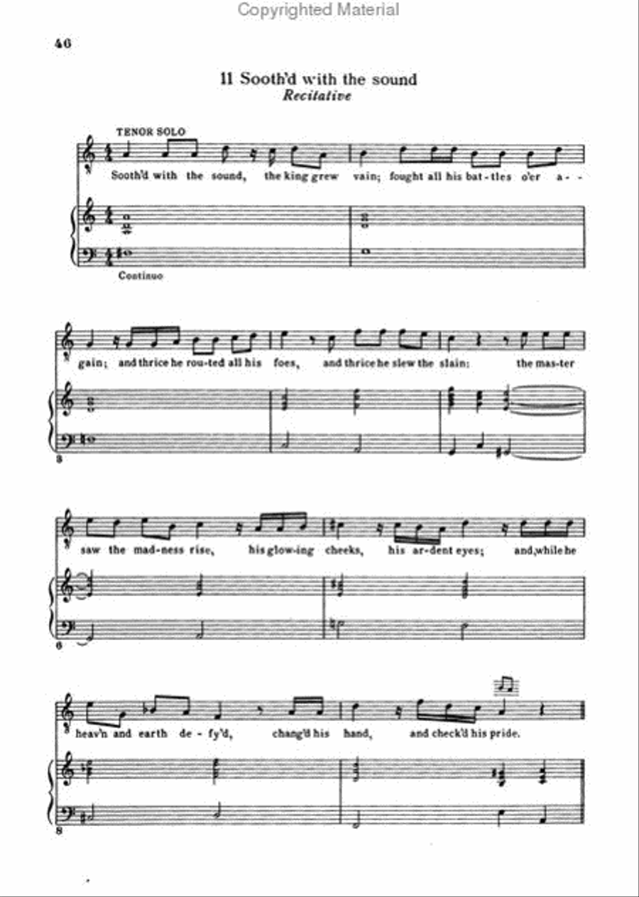Alexander's Feast 4-Part scores gallery preview page 3