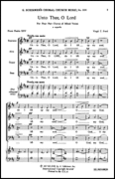 Unto Thee O Lord From Psalm 24 A Cappella