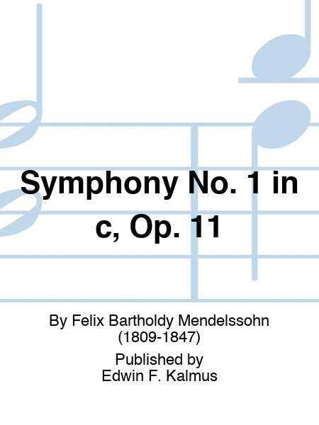 Symphony No. 1 in c, Op. 11