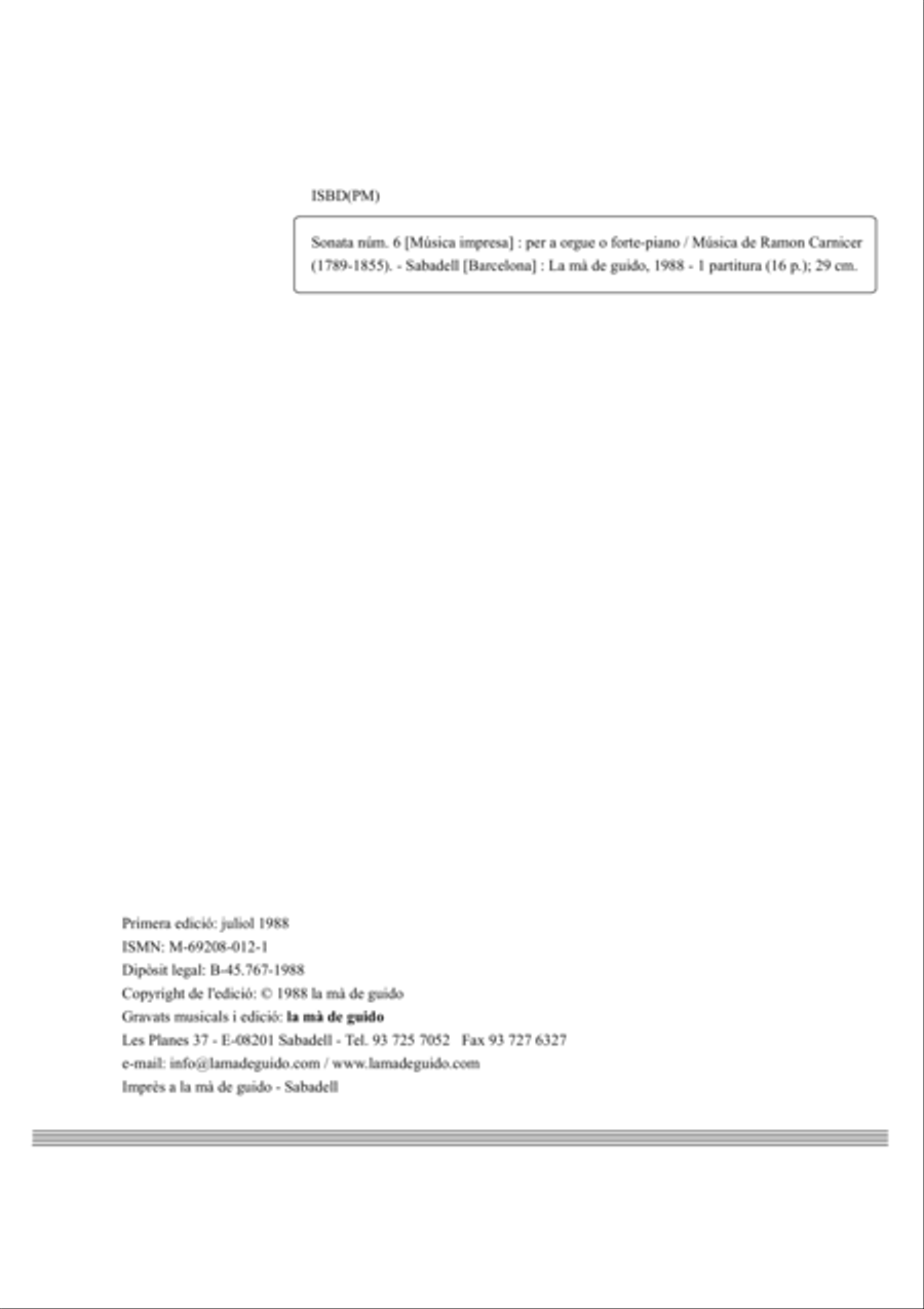 Sonata No. 6 Piano Solo scores gallery preview page 2