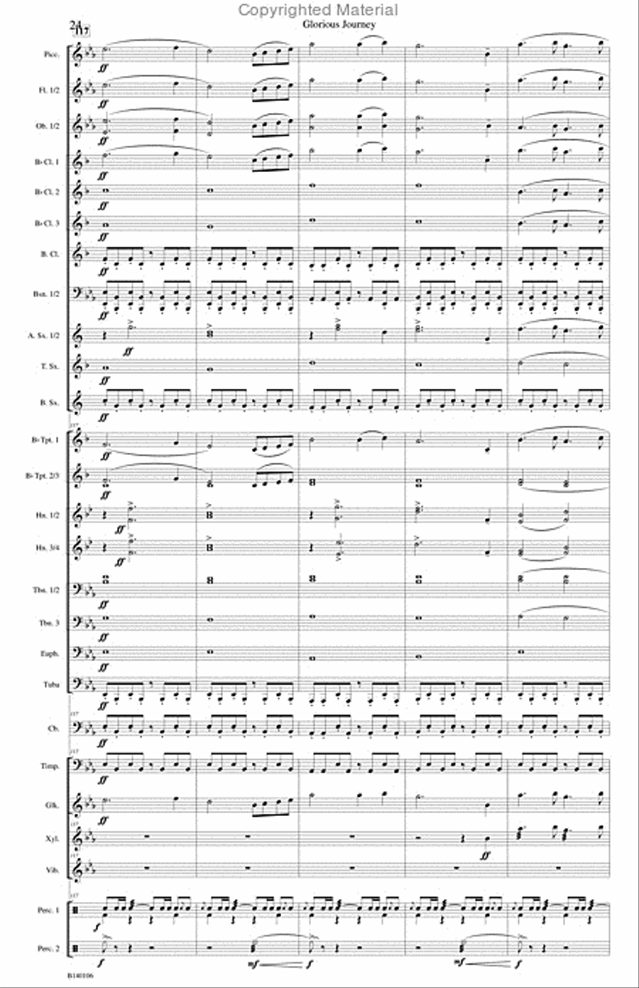 Glorious Journey Concert Band scores gallery preview page 27