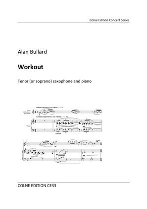 Book cover for Workout (Tenor or Soprano Sax and Piano)