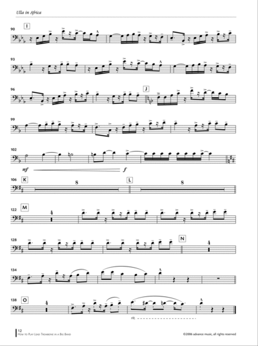 How to Play Lead Trombone in a Big Band Baritone Horn scores gallery preview page 6