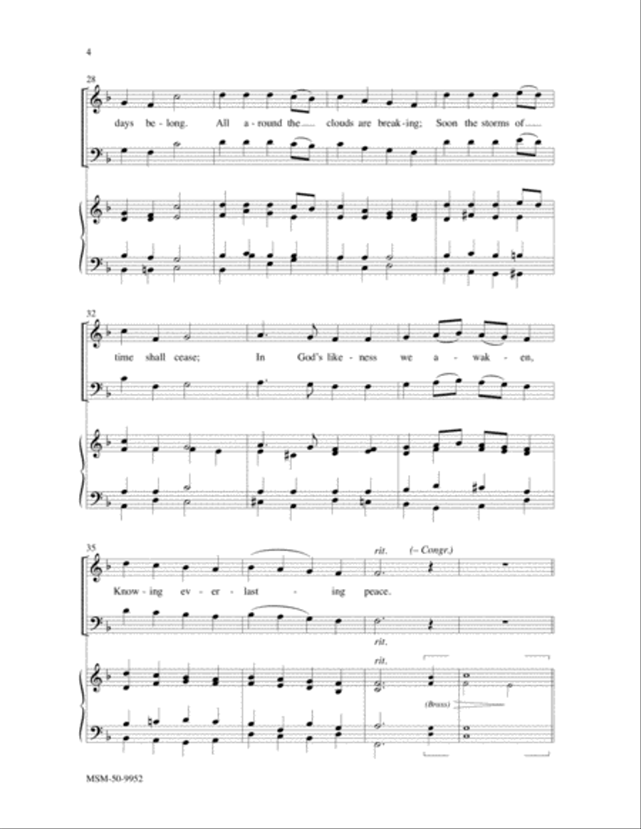 Sing with All the Saints In Glory 4-Part scores gallery preview page 4