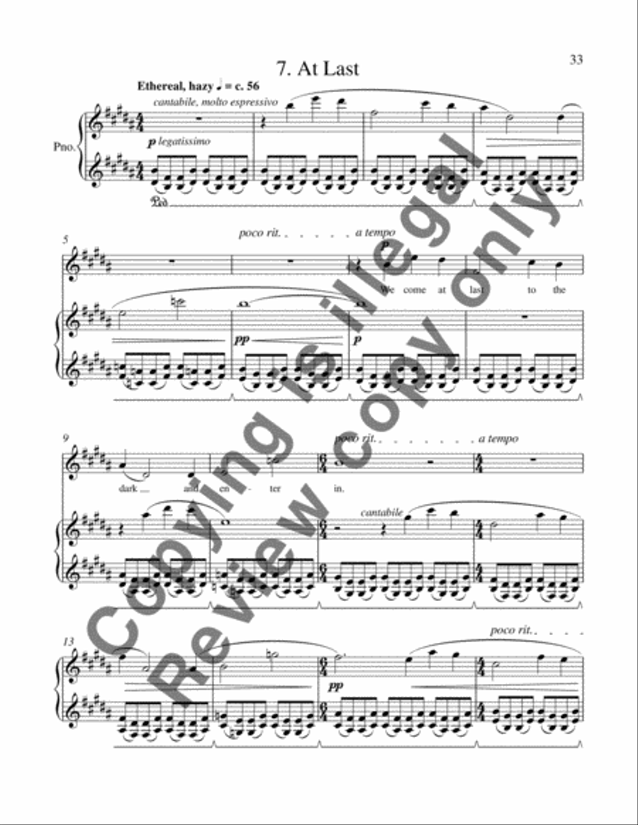 The Space Between (Song Cycle) High Voice scores gallery preview page 9