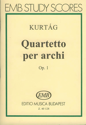 Book cover for Quartetto per archi op.1