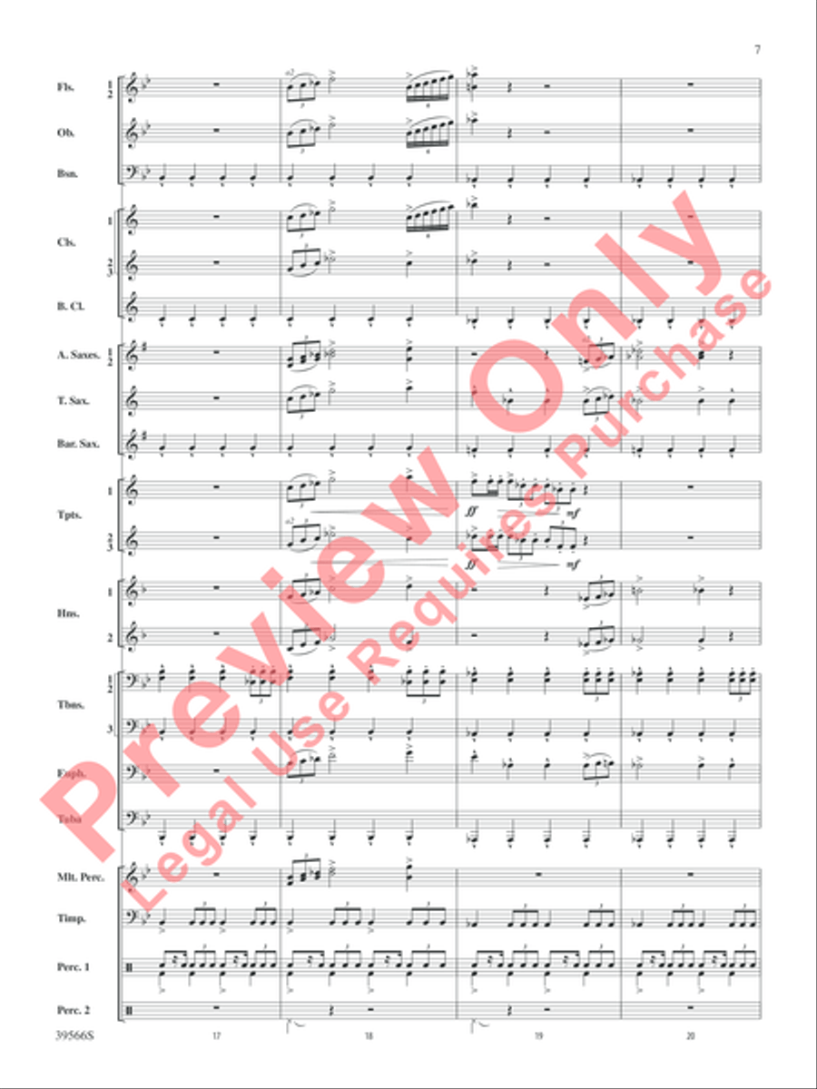 At the Movies with Danny Elfman Concert Band scores gallery preview page 8