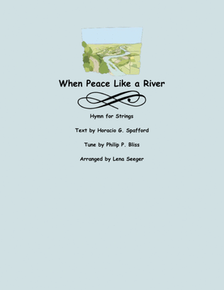 Book cover for When Peace Like a River (two violins and cello)