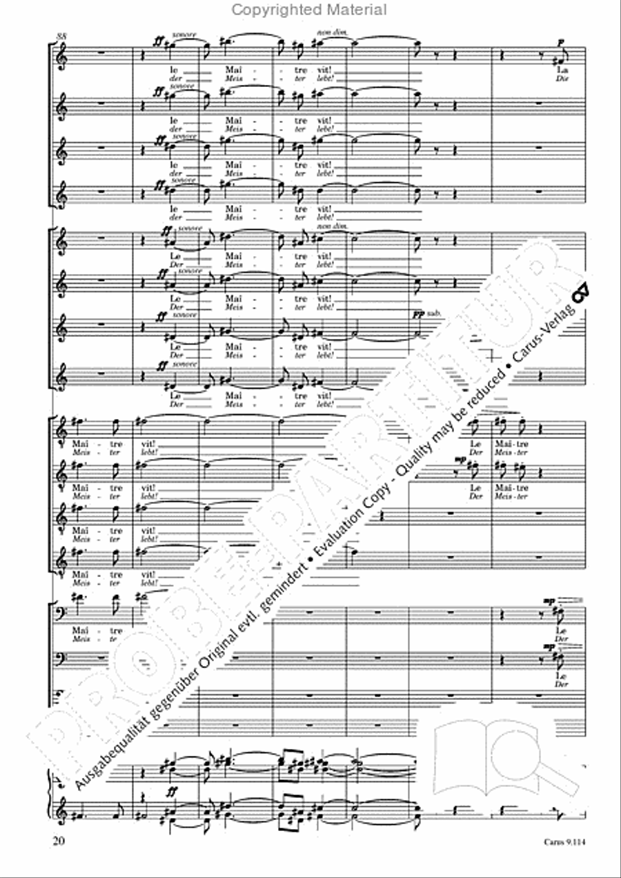 Trois Fragments de son Choir scores gallery preview page 21