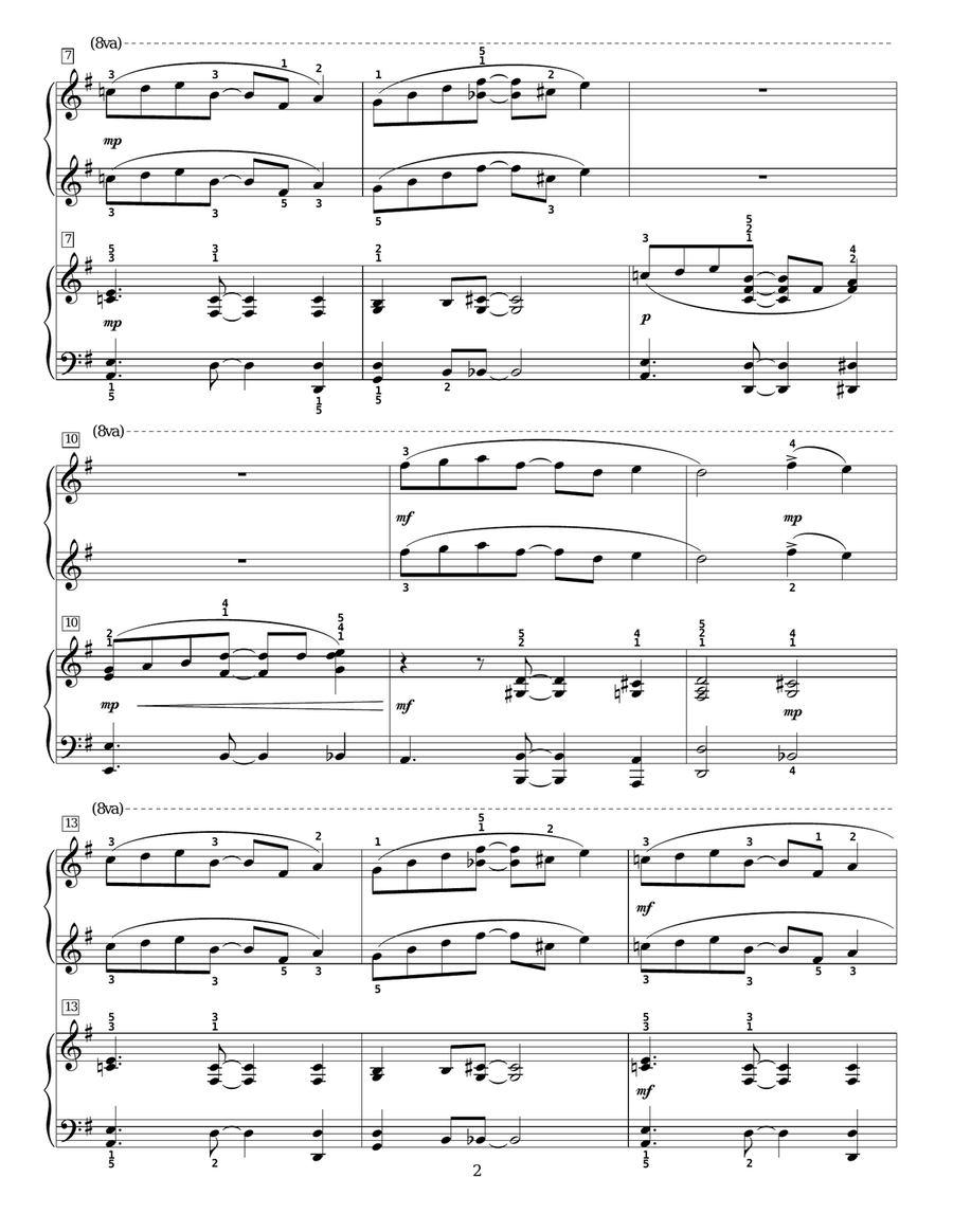Heliotrope Bouquet Piano Duet scores gallery preview page 2