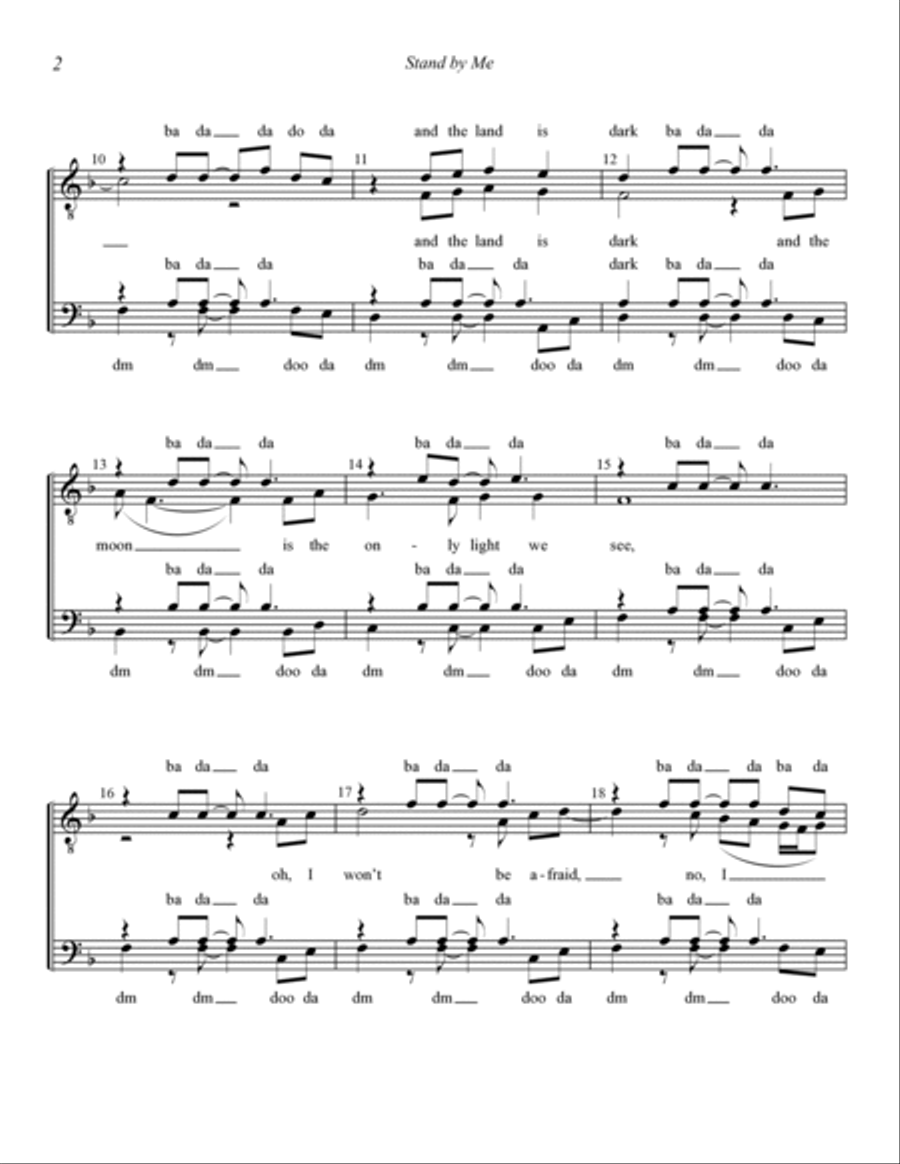 Stand By Me (arr. Steve Delehanty) TTBB scores gallery preview page 2