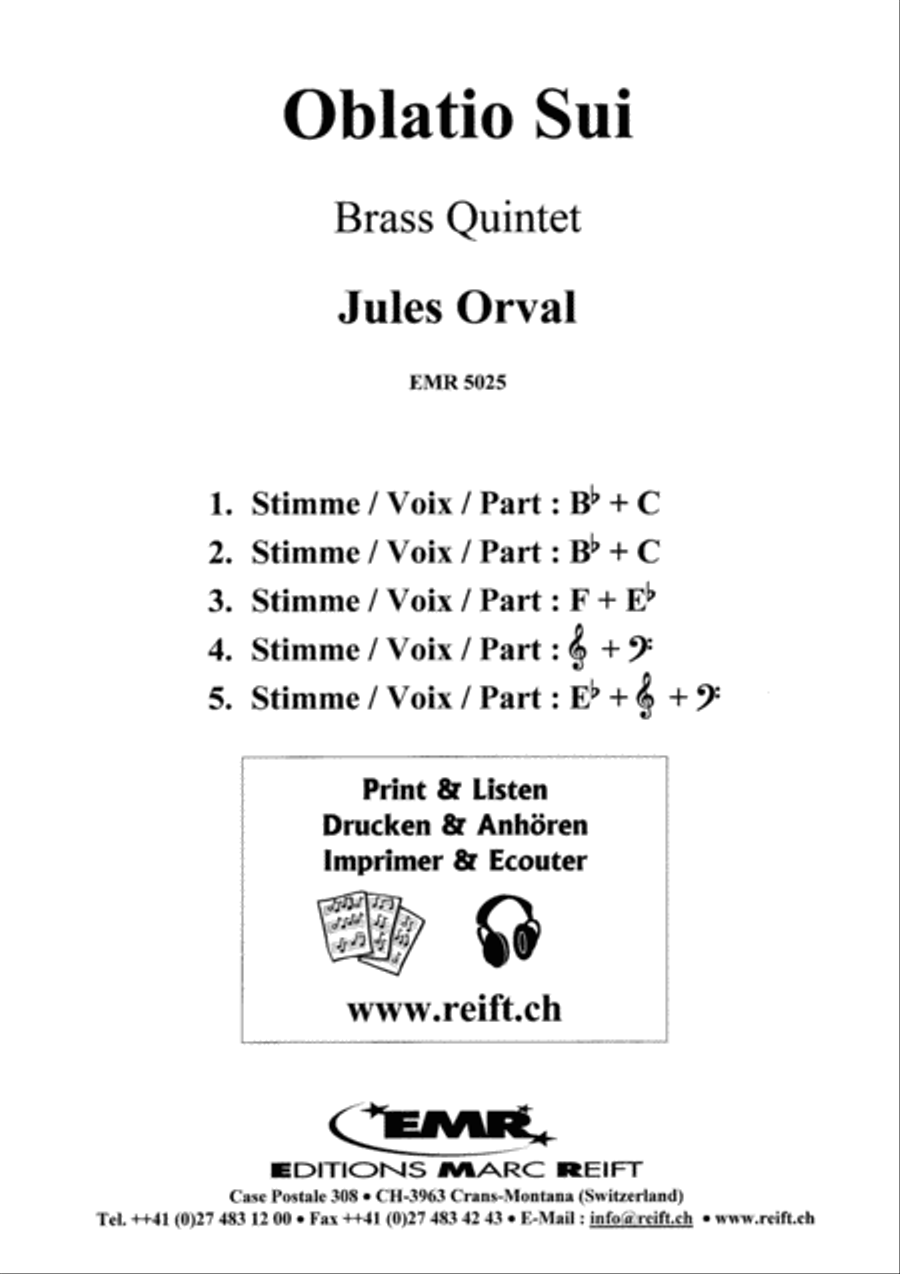 Oblatio Sui Oblatio Sui Brass Ensemble scores gallery preview page 5