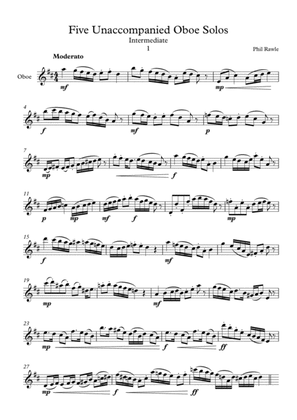 Five Unaccompanied Oboe Solos - Intermediate