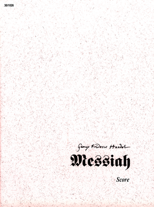 Messiah - Conductor's Score