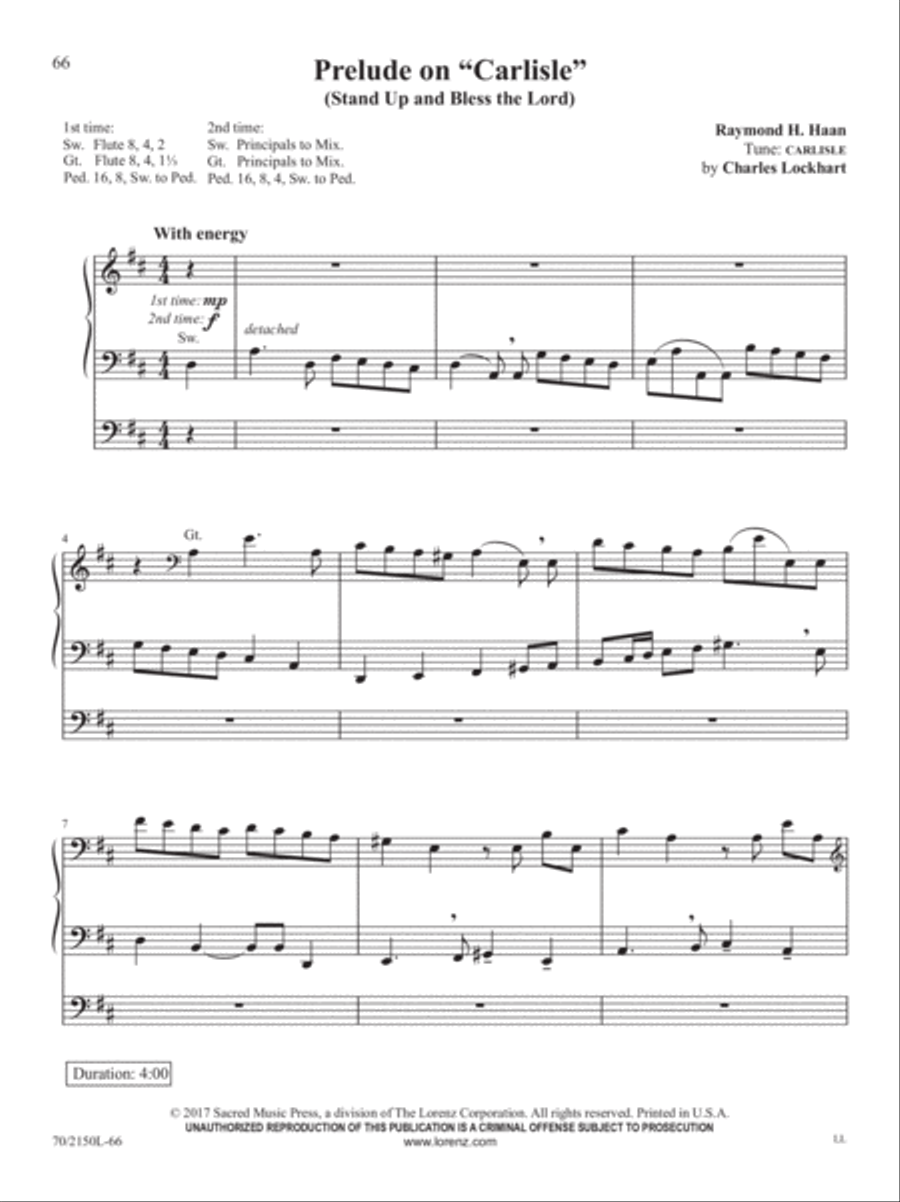 The Sacred Organ Library, Vol. 4 Organ Solo scores gallery preview page 20