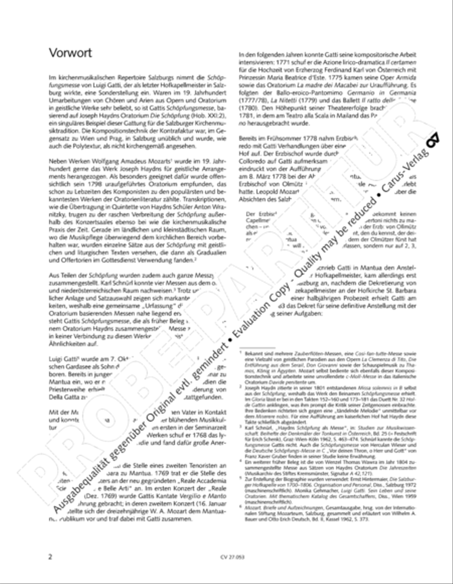 Creation Mass in A-major after Joseph Haydn (Schopfungsmesse in A nach Joseph Haydn) 4-Part scores gallery preview page 3