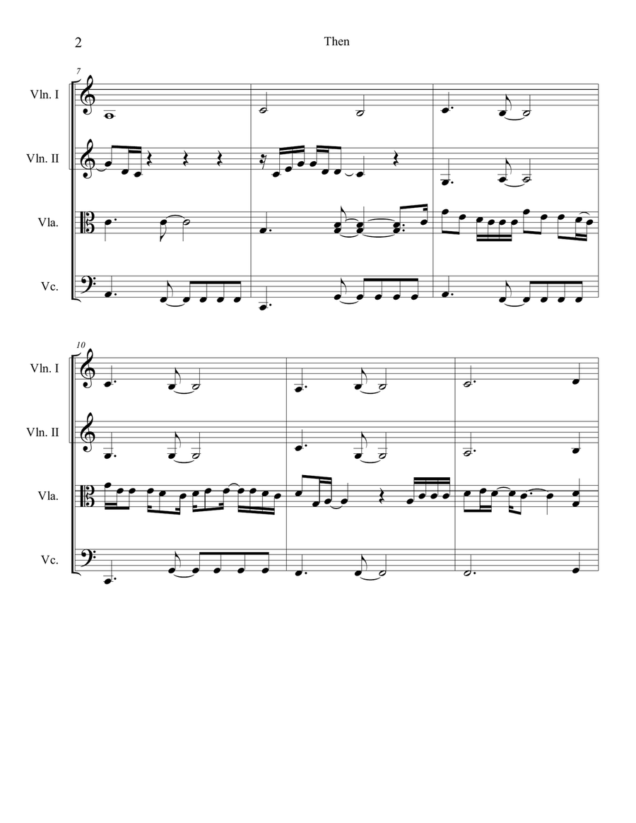 Then Then String Quartet scores gallery preview page 2