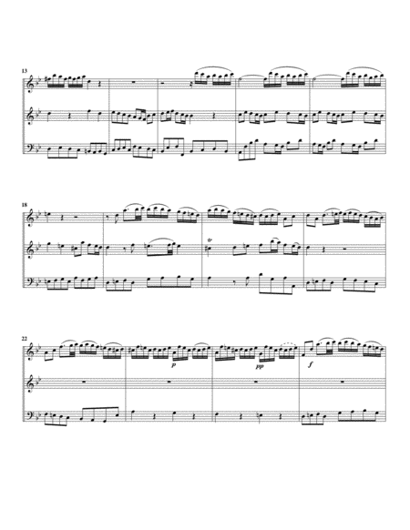 Two arias from Cantata BWV 202 (arrangement for 3 recorders)