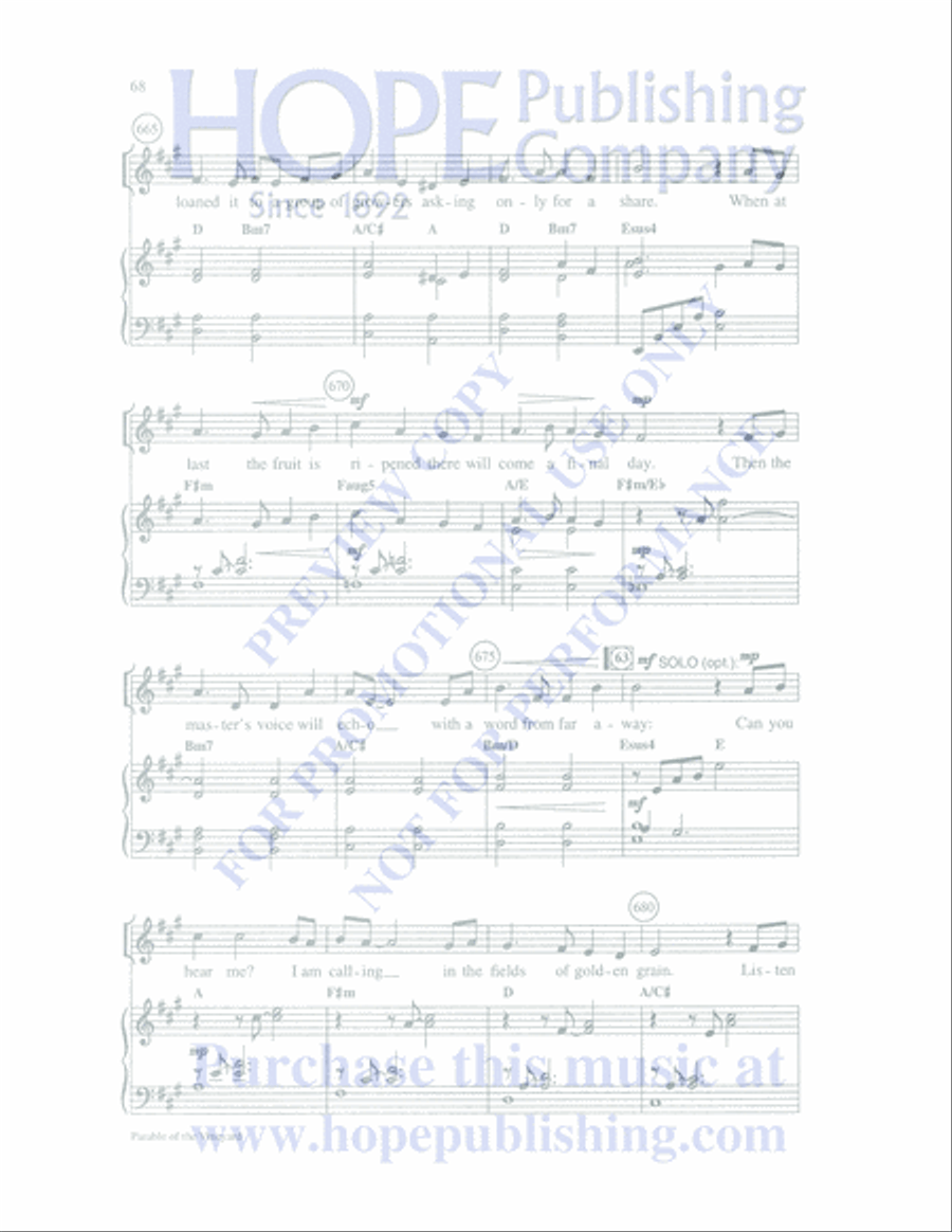 Once Upon a Parable Unison Choir scores gallery preview page 68