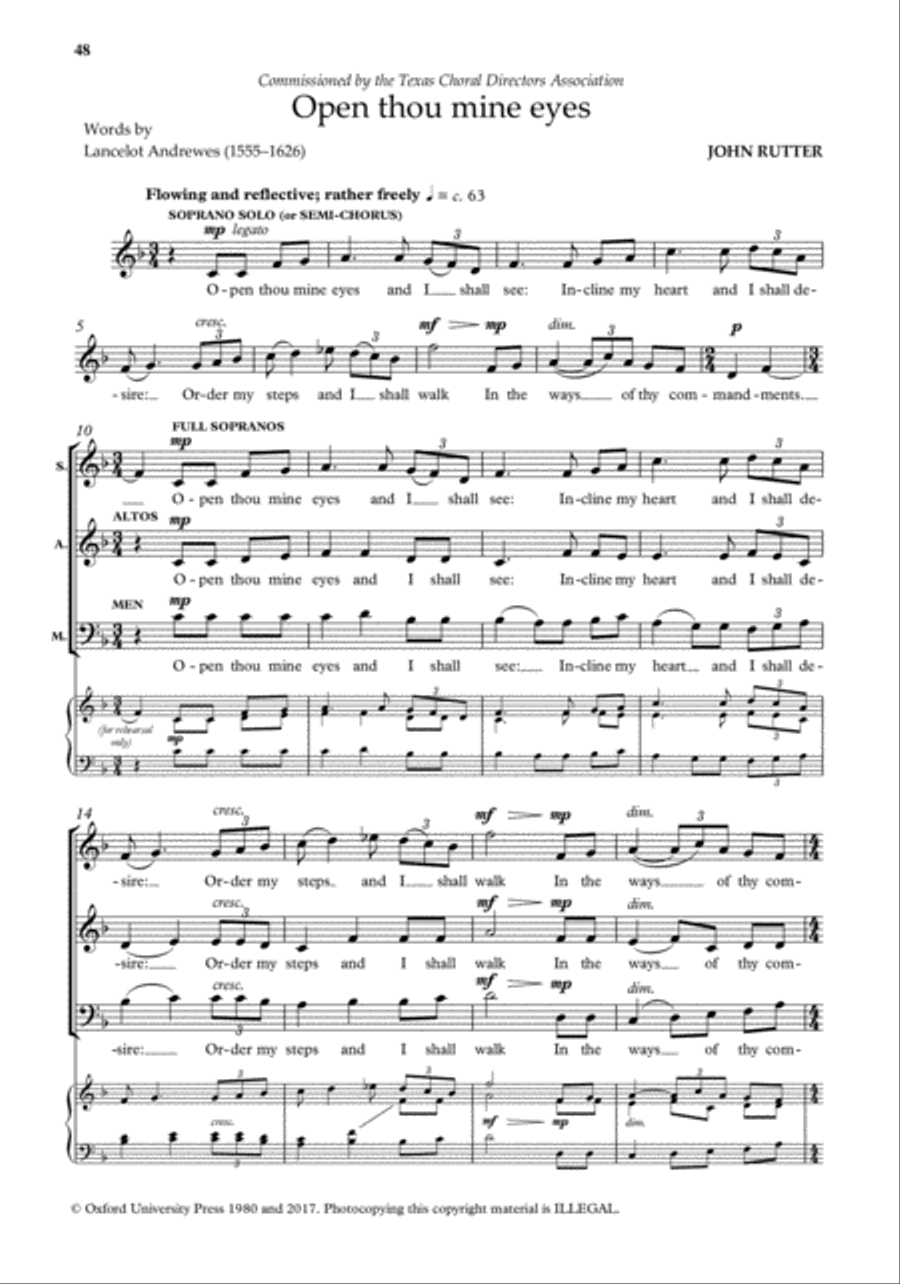 John Rutter Anthems for SA Men SA scores gallery preview page 46