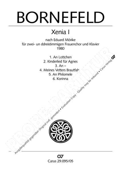 Xenia I und II (nach Morike)