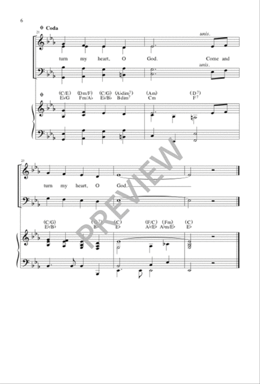 Turn My Heart, O God 4-Part scores gallery preview page 6