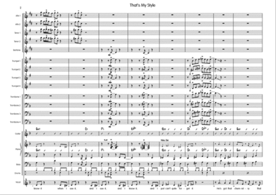 That's My Style Big Band scores gallery preview page 3