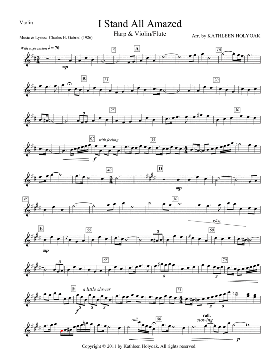Harp flute and shop violin music