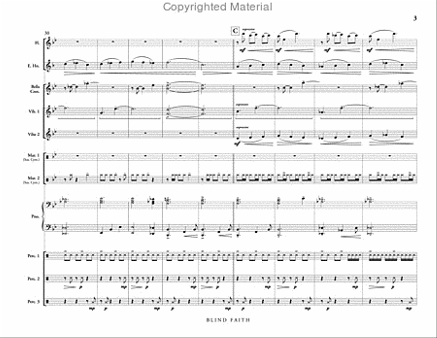Blind Faith Percussion Ensemble scores gallery preview page 4