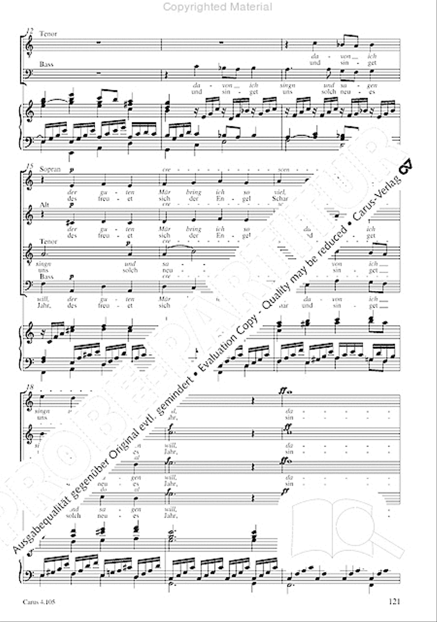 Choral collection Mendelssohn - editionchor Choir scores gallery preview page 122
