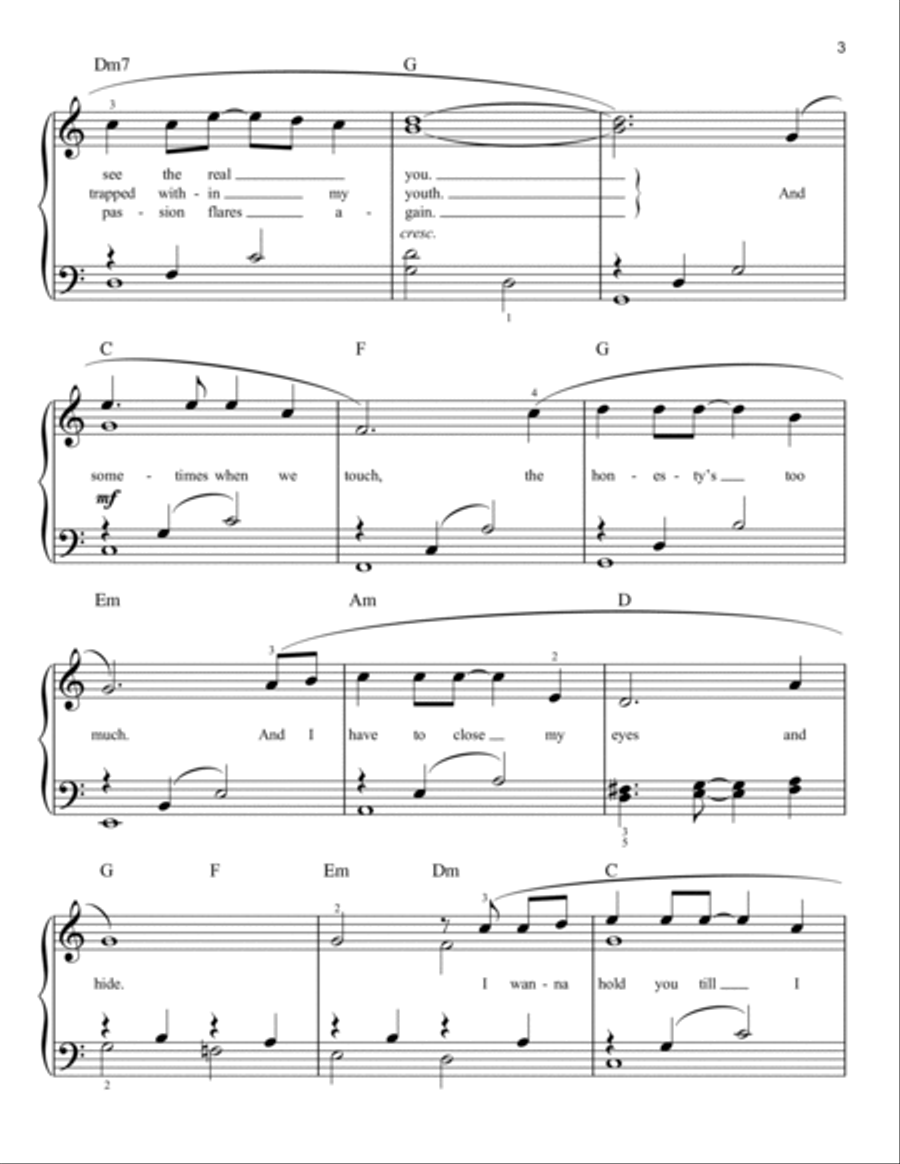 Sometimes When We Touch (arr. Phillip Keveren) Easy Piano scores gallery preview page 3