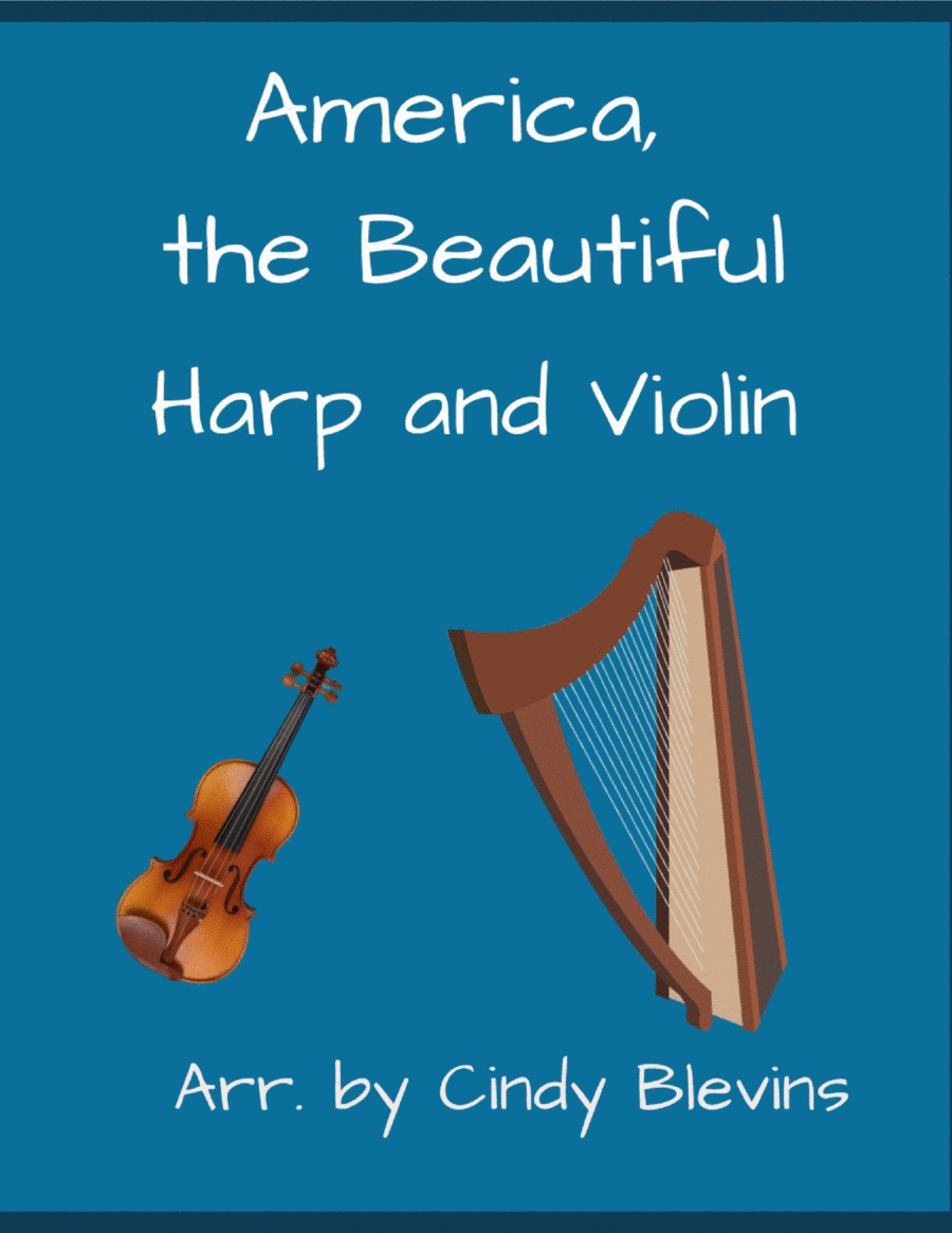 America, the Beautiful, for Harp and Violin String Duet scores gallery preview page 1