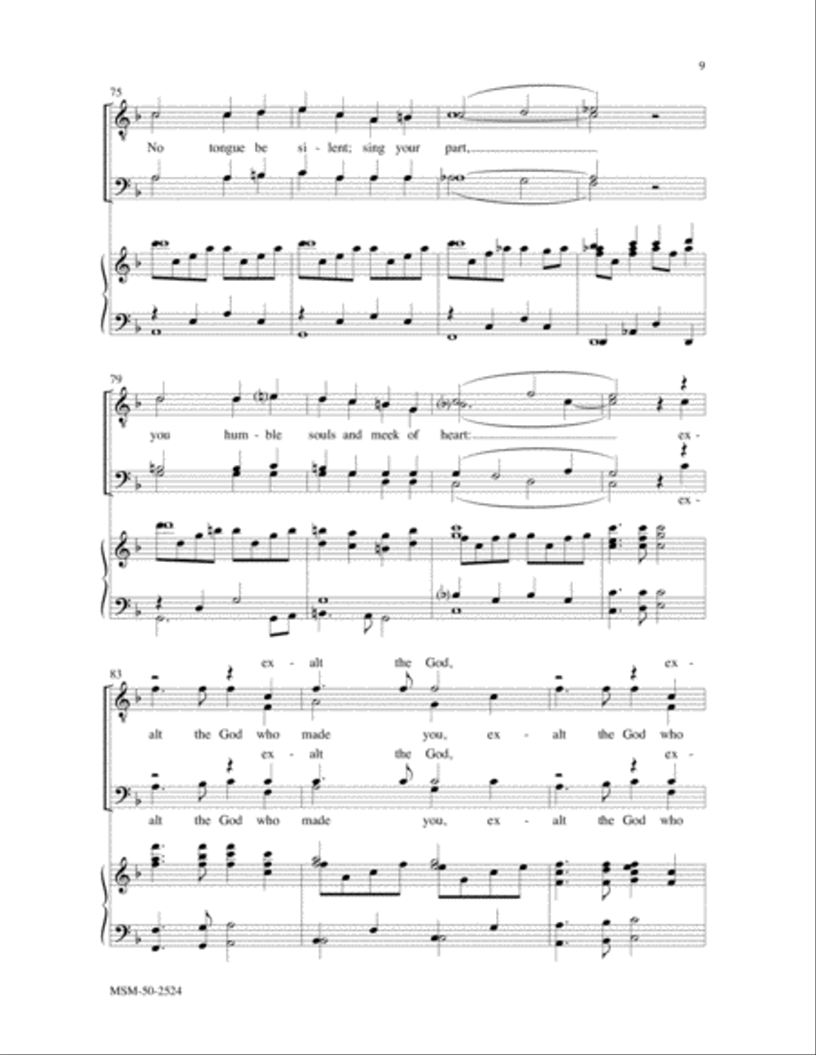 Let All Creation Bless the Lord TTBB scores gallery preview page 5